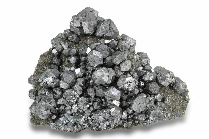 Galena Crystals and Chalcopyrite on Dolomite - Missouri #252163